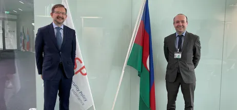 Fariz Fikrat oglu Rzayev, Deputy Minister of Foreign Affairs of Azerbaijan, meets GCSP Director Ambassador Thomas Greminger 