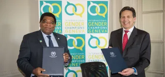 Mr Martin Chungong – and Ambassador Christian Dussey IGC Image