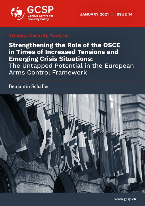 Strengthening the Role of the OSCE in Times of Increased Tensions and Emerging Crisis Situations